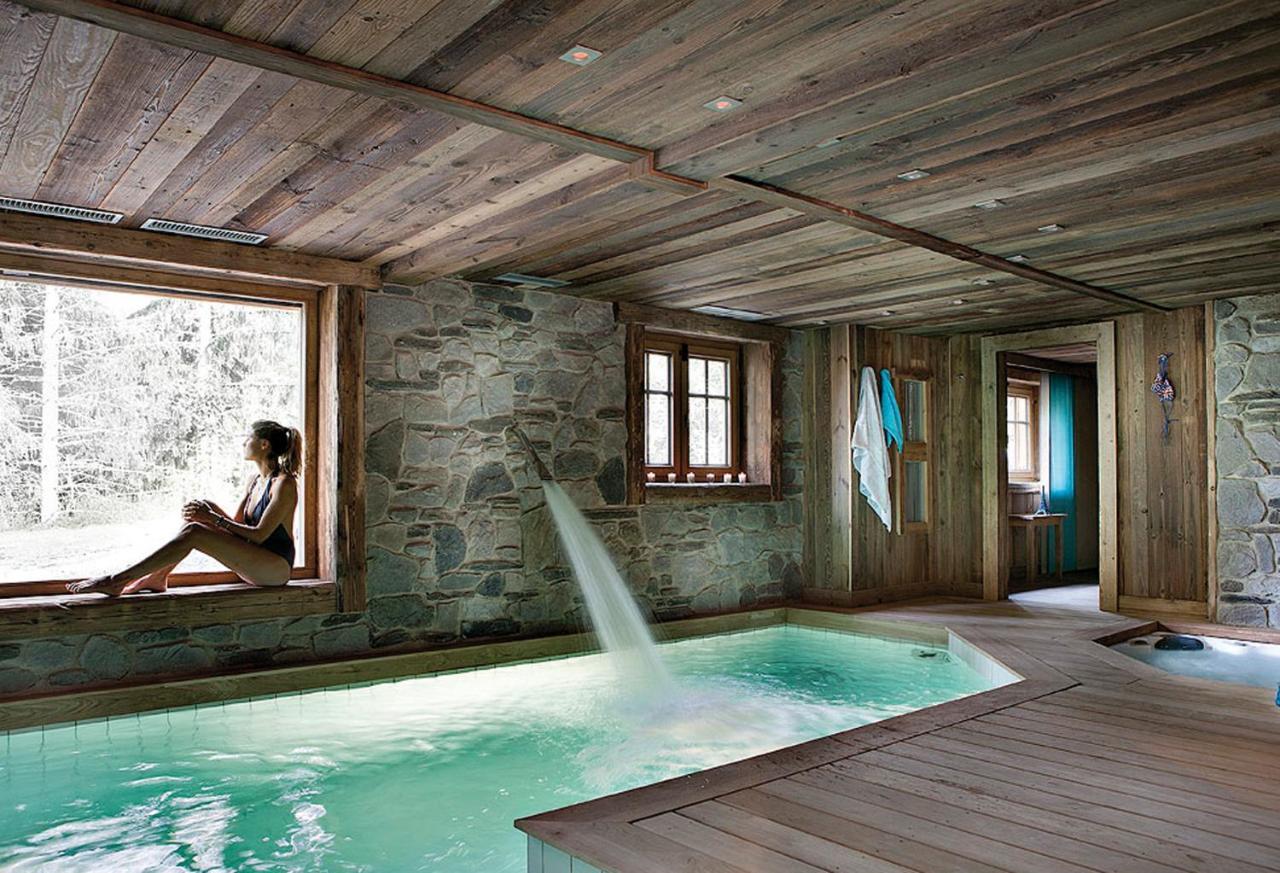 Chalet Javen - 520M2 Avec Piscine Chauffee Et Home Cinema Megève Exteriör bild